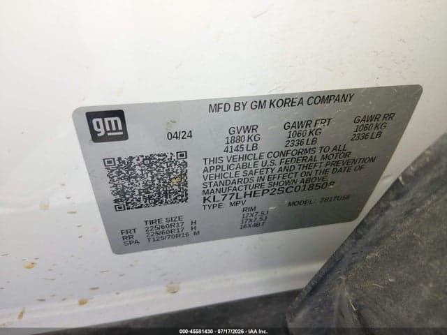 2025 CHEVROLET TRAX FWD LT 9