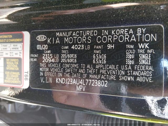 2020 KIA SOUL LX 9