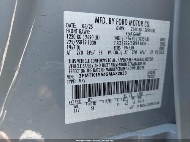 2025 FORD MUSTANG MACH-E SELECT 9