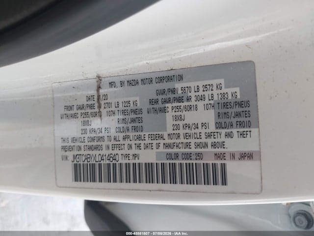 2020 MAZDA CX-9 SPORT 9