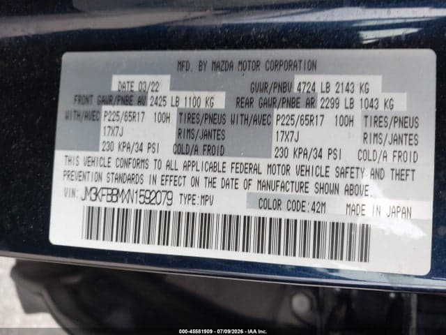 2022 MAZDA CX-5 2.5 S SELECT 9