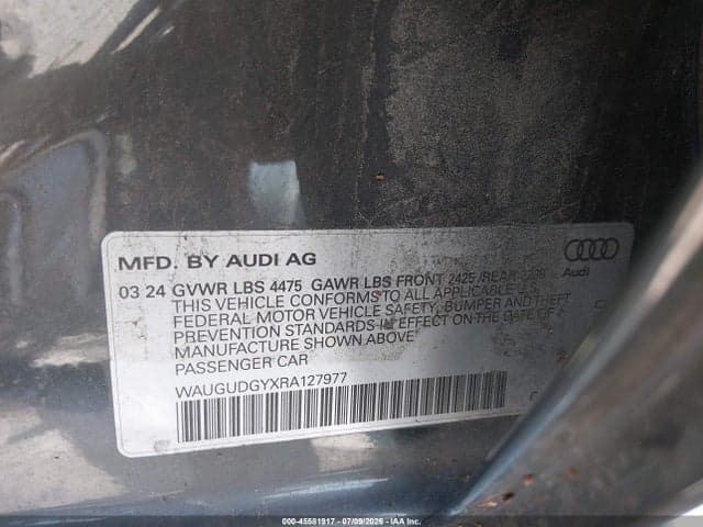 2024 AUDI A3 PREMIUM 40 TFSI QUATTRO S TRONIC 9