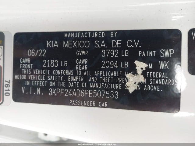 2023 KIA FORTE LXS 9