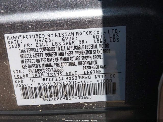 2025 NISSAN SENTRA SV 9