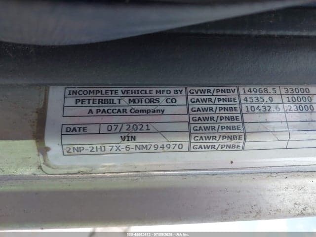 2022 PETERBILT 337 8