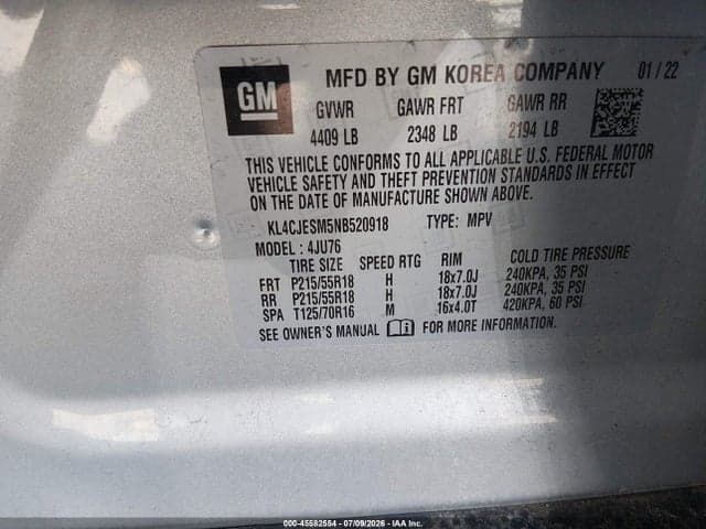 2022 BUICK ENCORE AWD PREFERRED 9