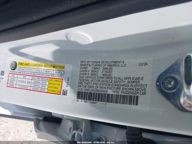 2024 HONDA CIVIC LX 9