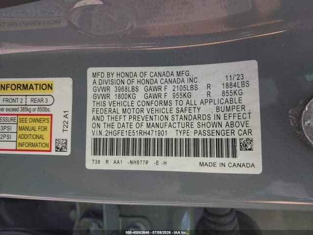 2024 HONDA CIVIC SI SEDAN 9