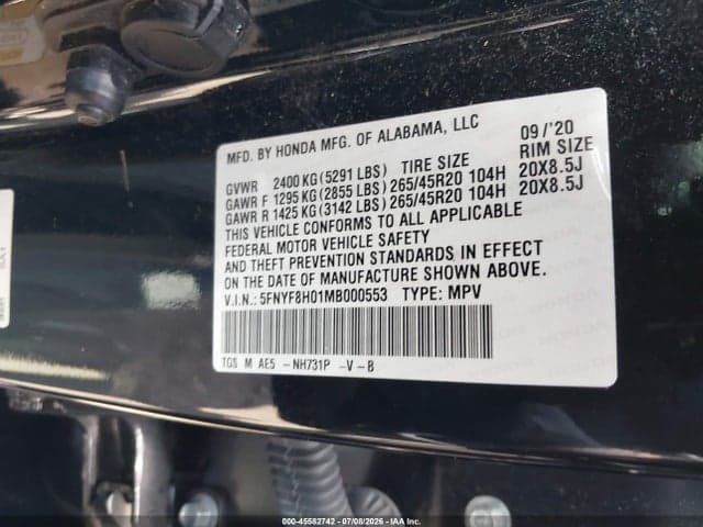 2021 HONDA PASSPORT AWD ELITE 9