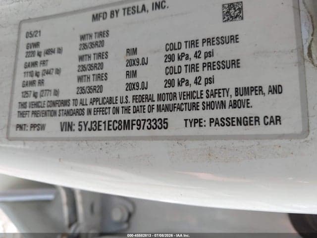2021 TESLA MODEL 3 PERFORMANCE DUAL MOTOR ALL-WHEEL DRIVE 9
