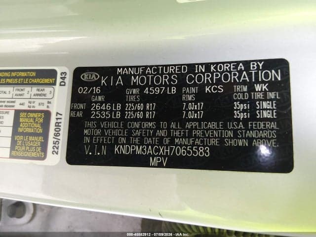2017 KIA SPORTAGE LX 9