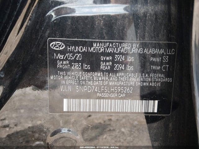 2020 HYUNDAI ELANTRA SE 9