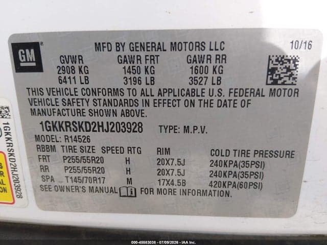 2017 GMC ACADIA LIMITED 9
