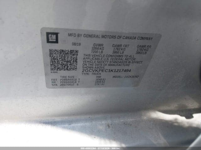 2019 CHEVROLET SILVERADO 1500 LD LT 9
