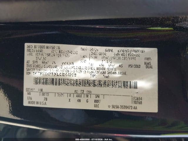 2020 FORD F-350 PLATINUM 9