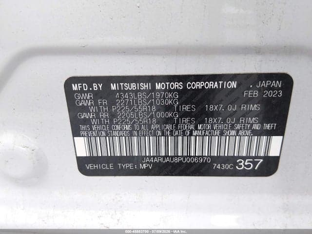 2023 MITSUBISHI OUTLANDER SPORT 2.0 RALLIART AWC 9
