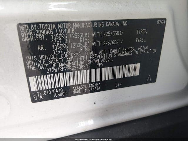2024 TOYOTA RAV4 XLE 9