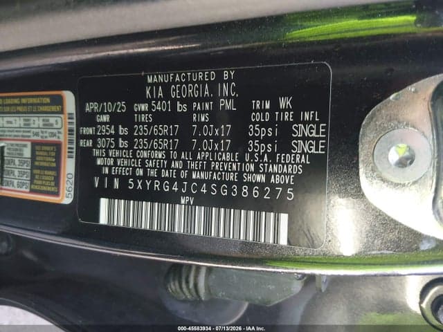 2025 KIA SORENTO LX 9