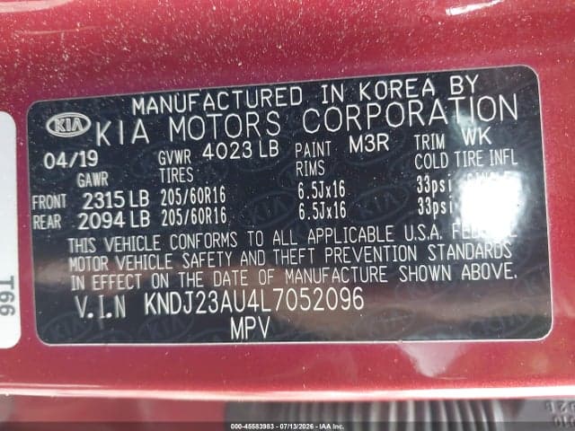 2020 KIA SOUL LX 9