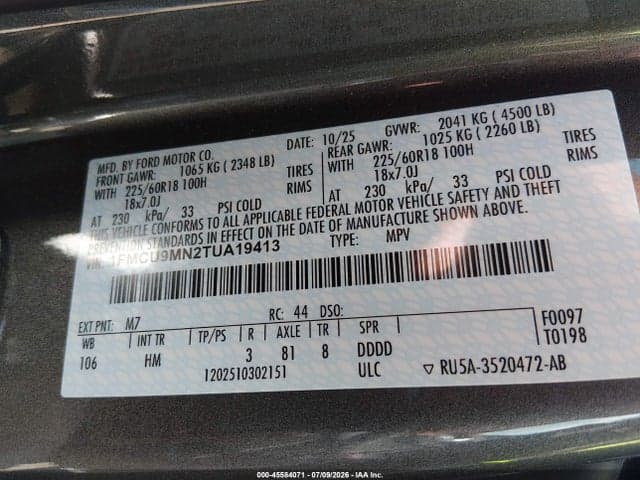 2026 FORD ESCAPE ST-LINE 9