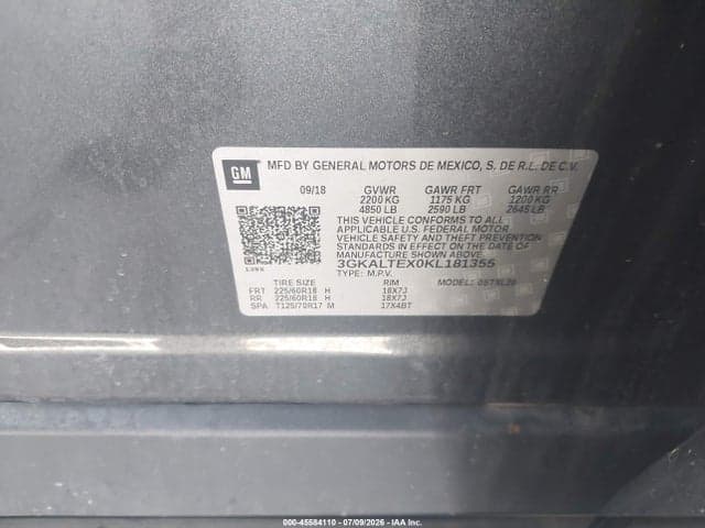 2019 GMC TERRAIN SLE 9
