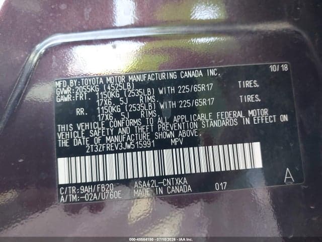 2018 TOYOTA RAV4 LE 9