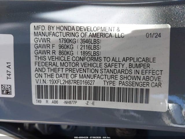 2024 HONDA CIVIC SPORT 9