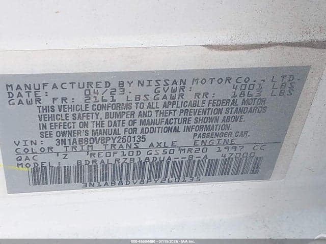 2023 NISSAN SENTRA SR XTRONIC CVT 9