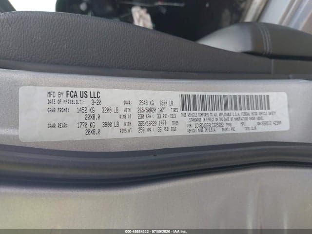 2020 DODGE DURANGO GT PLUS AWD 9