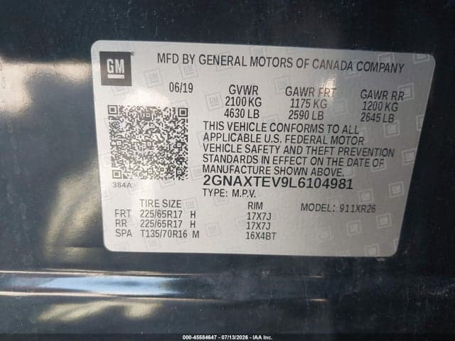 2020 CHEVROLET EQUINOX AWD 2FL 9