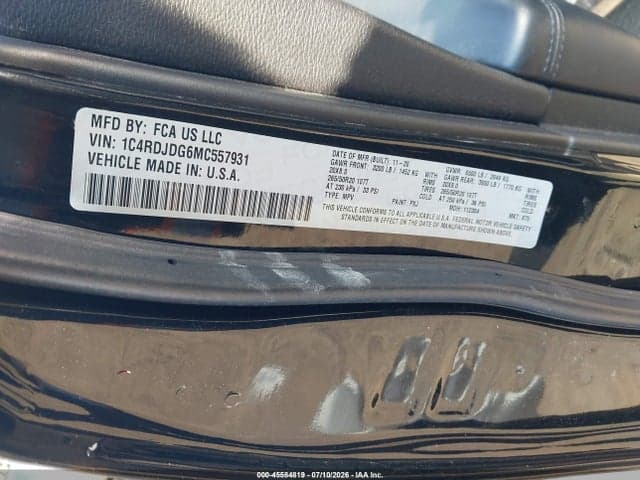 2021 DODGE DURANGO GT PLUS AWD 9