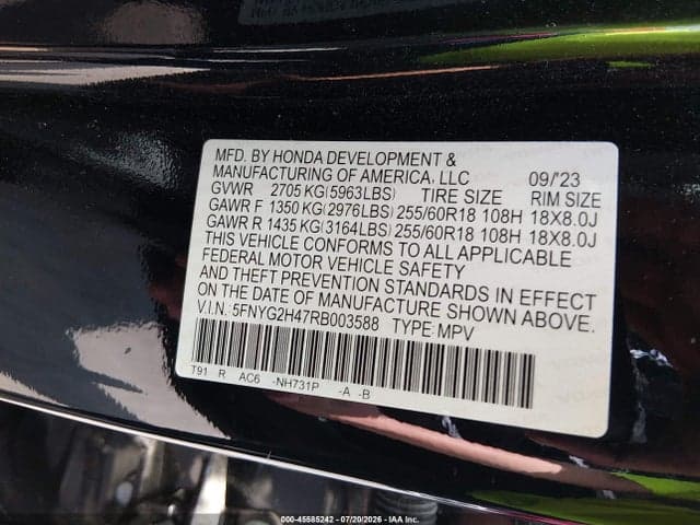 2024 HONDA PILOT EX-L 9