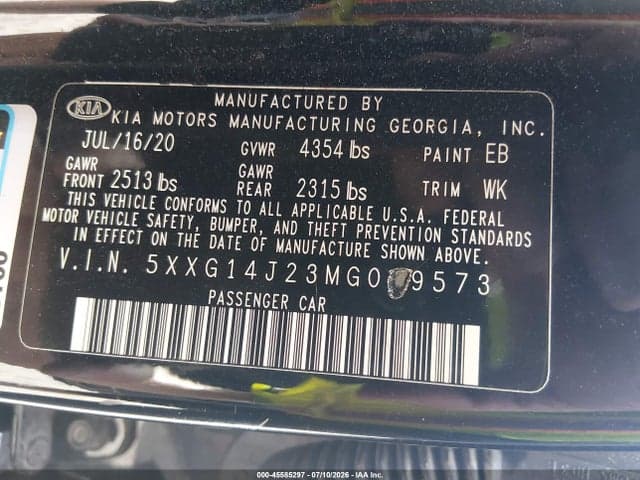 2021 KIA K5 LXS 9