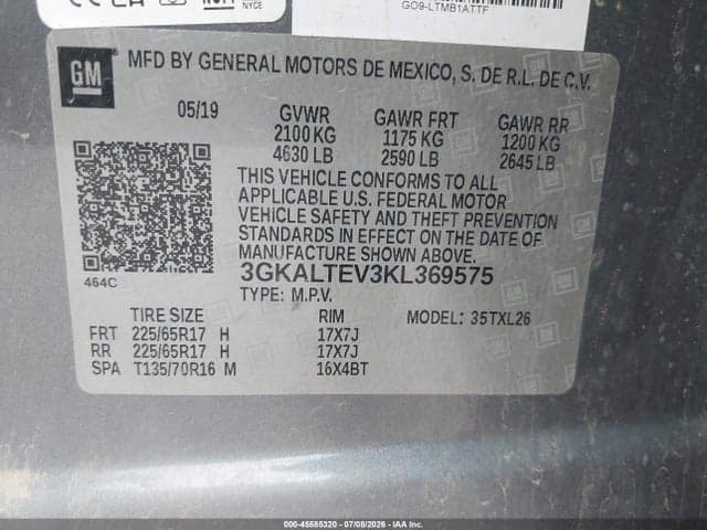 2019 GMC TERRAIN SLE 9