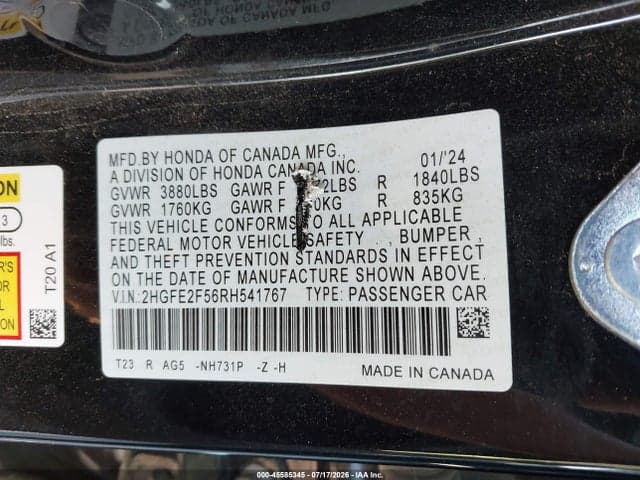 2024 HONDA CIVIC SPORT 9