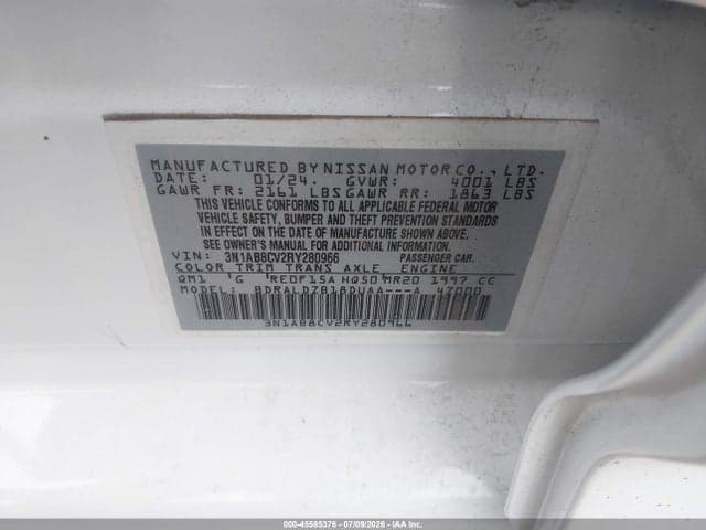 2024 NISSAN SENTRA SV XTRONIC CVT 9