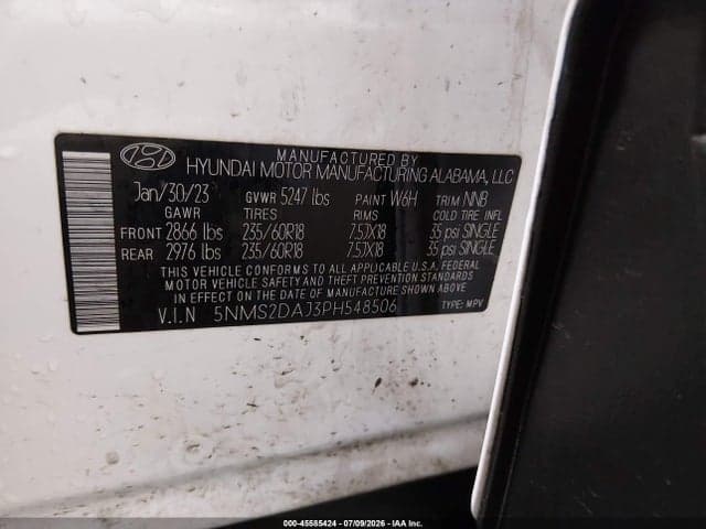 2023 HYUNDAI SANTA FE SEL 9