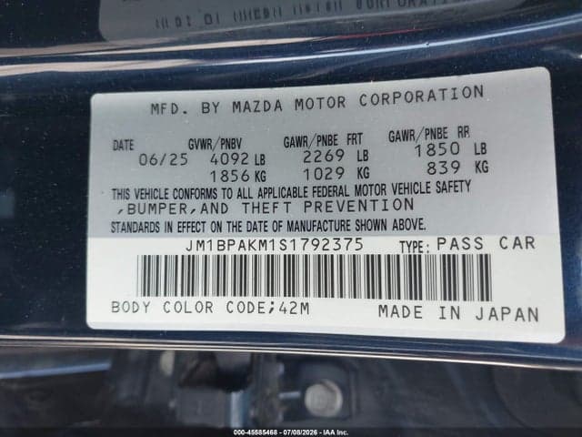 2025 MAZDA MAZDA3 2.5 S SELECT SPORT 9