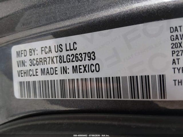 2020 RAM 1500 CLASSIC TRADESMAN 4X4 5'7 BOX 9