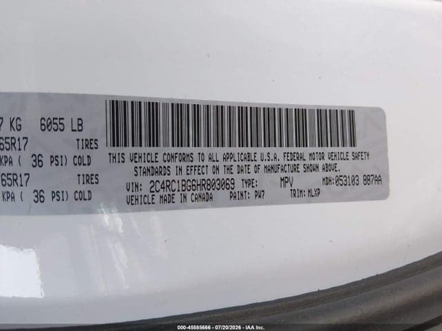 2017 CHRYSLER PACIFICA TOURING-L 9