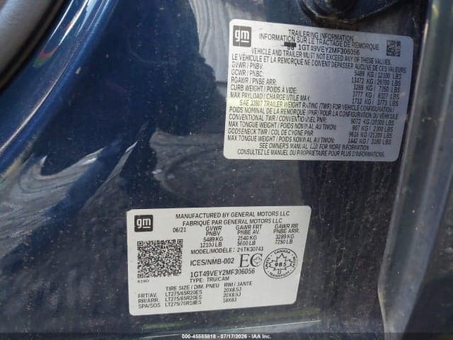 2021 GMC SIERRA 3500 9