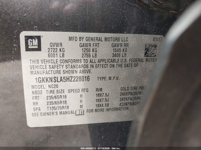 2017 GMC ACADIA SLE-2 9