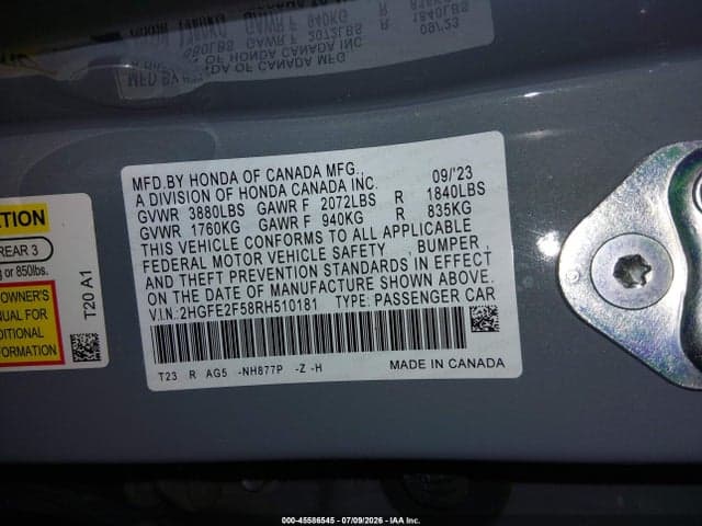 2024 HONDA CIVIC SPORT 9