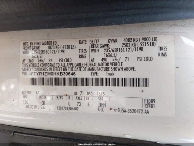2017 FORD TRANSIT-250 9