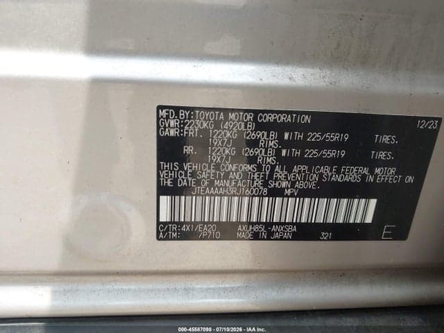 2024 TOYOTA VENZA LIMITED 9