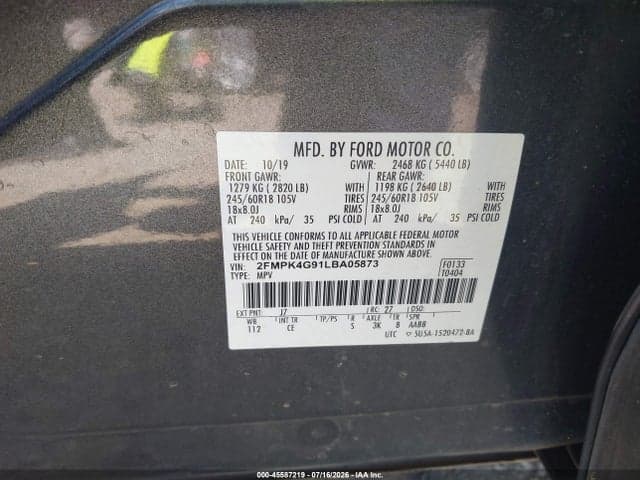 2020 FORD EDGE SE 9