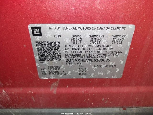 2020 CHEVROLET EQUINOX FWD LS 9