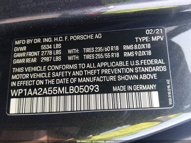 2021 PORSCHE MACAN 9