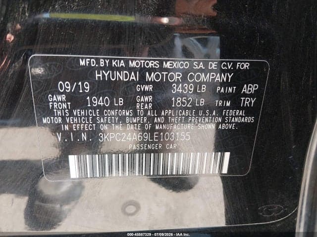2020 HYUNDAI ACCENT SE 9