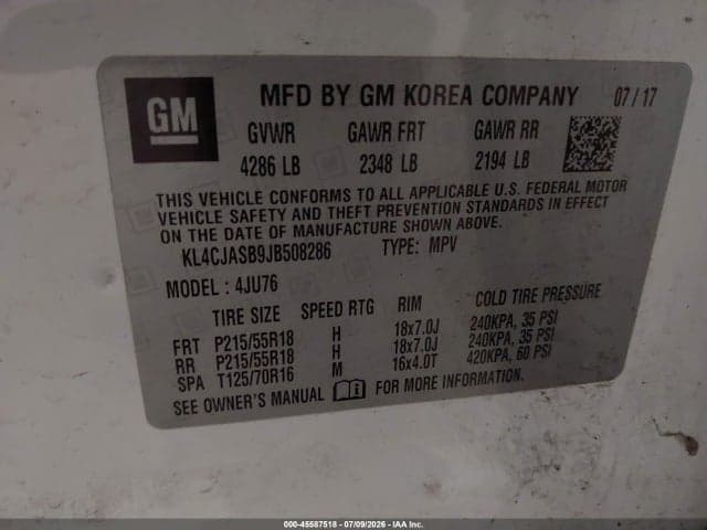 2018 BUICK ENCORE PREFERRED 9
